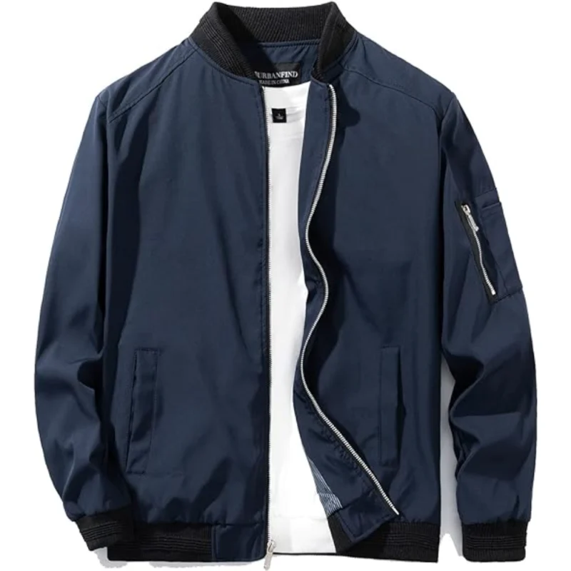 Skyline Chic: Classic Bomber Jacket