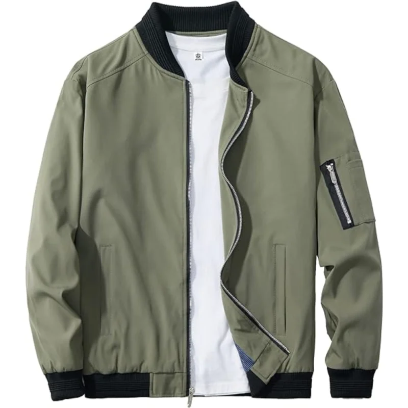 Skyline Chic: Classic Bomber Jacket