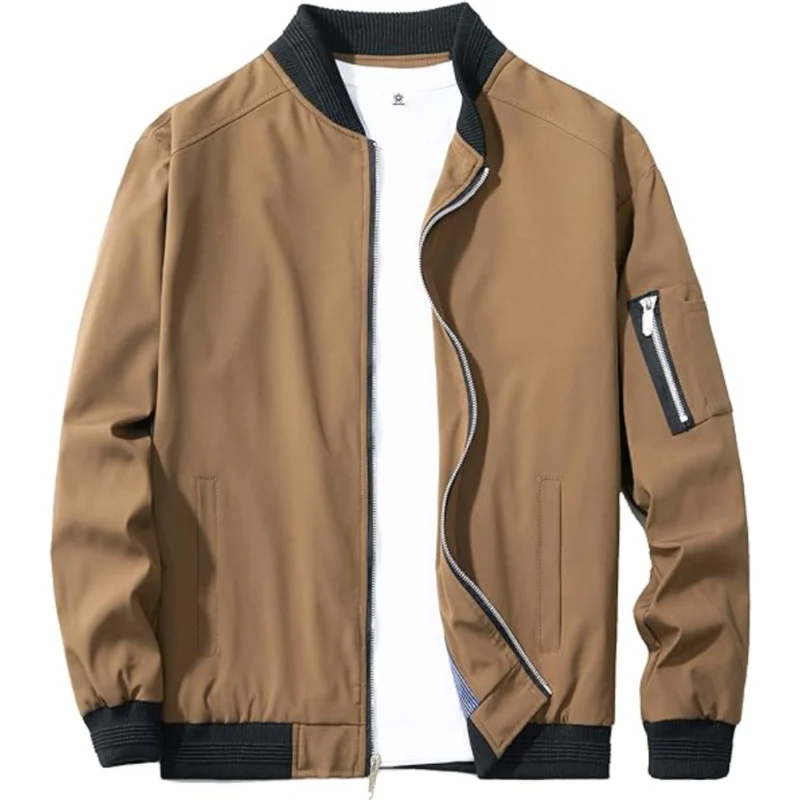 Skyline Chic: Classic Bomber Jacket