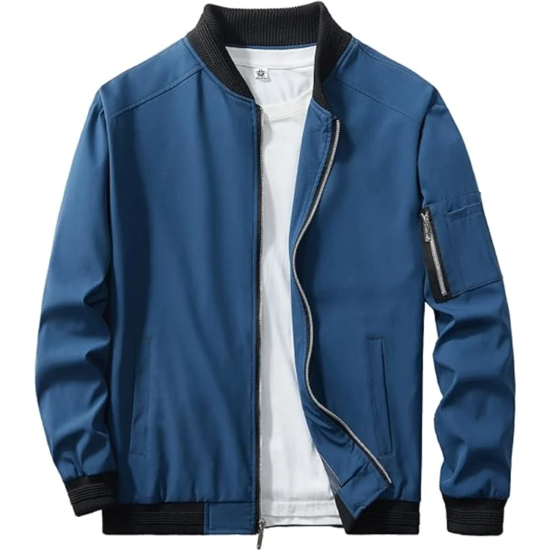 Skyline Chic: Classic Bomber Jacket